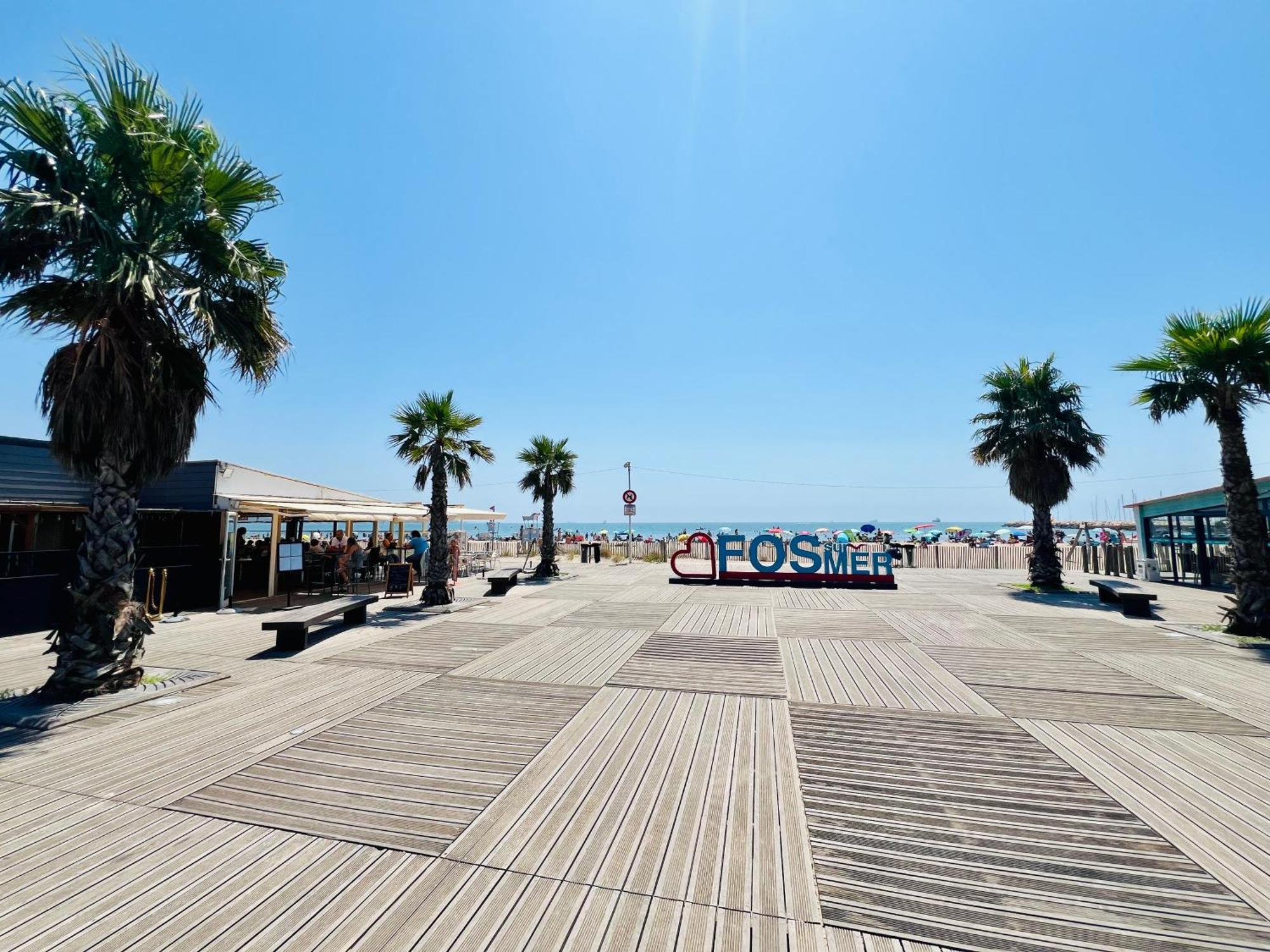 Perle Du Rivage - Plage 50M, Clim, Wifi, 2 Pers Fos-sur-Mer Bagian luar foto